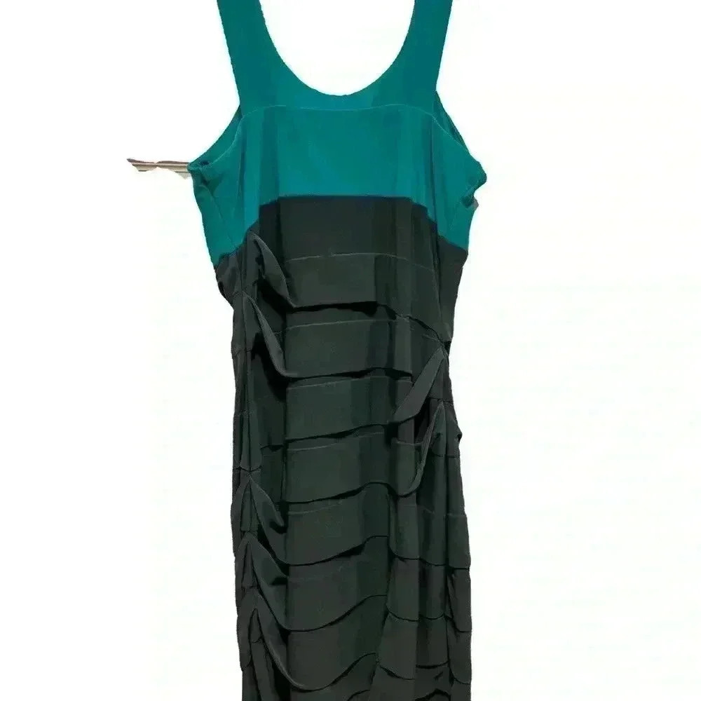 City Studio Turquoise and Gray Bodycon dress with beading on top Size Medium - Picture 2 of 3